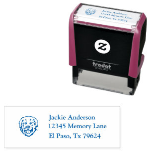 PYRENEES Name & Return Address Self-inking Stamp