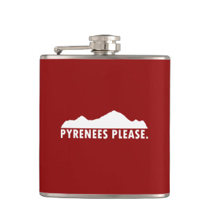 Pyrenees Please Hip Flask