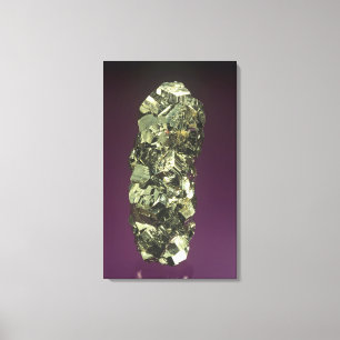 Pyrite crystals, Peru, South America Canvas Print