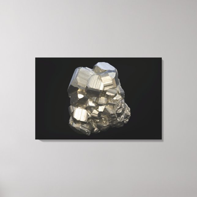 Pyrite crystals, Peru, South America Canvas Print (Front)