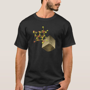 Pyrite Structure minérale en cristal T-shirt