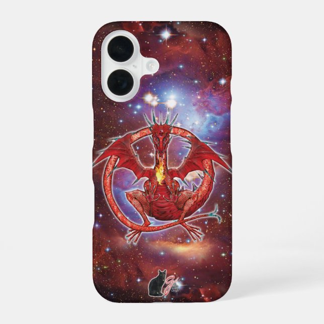 Pyrope Cosmic Dragon Case-Mate iPhone Case (Back)