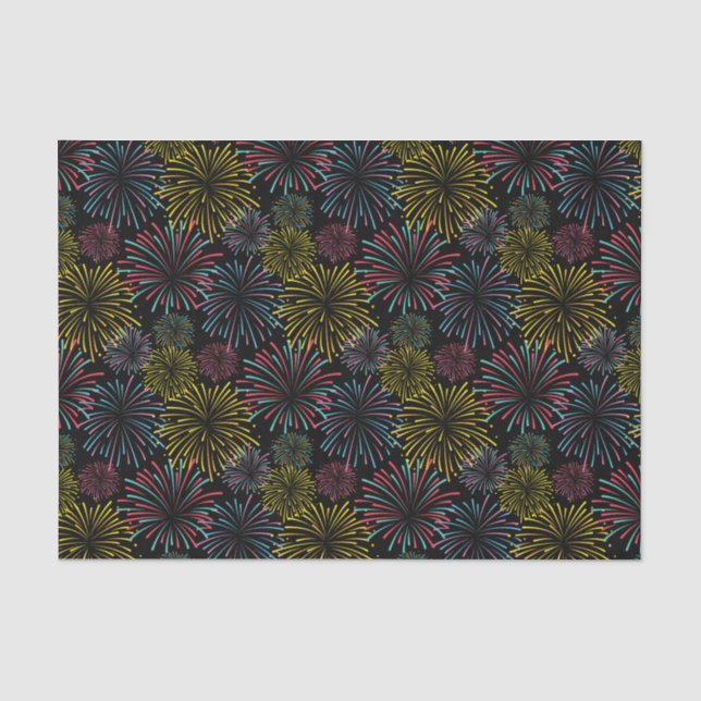 Pyrotechnics Fireworks Pyrotechnician Celebration Tissue Paper (Front)