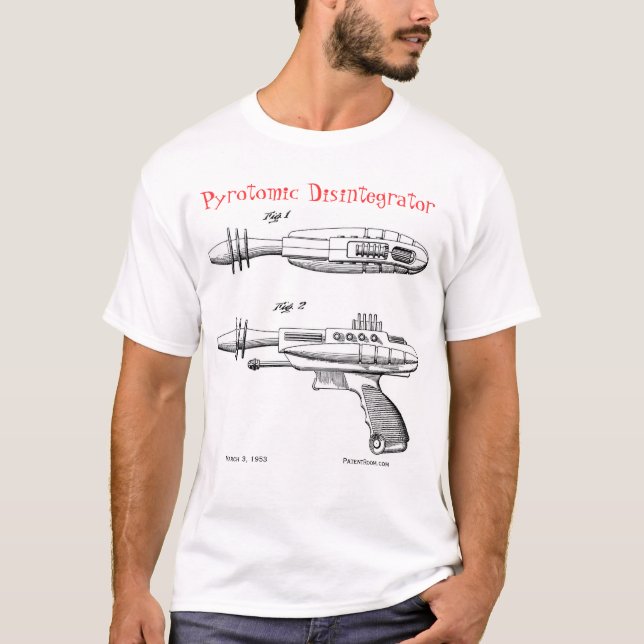 Pyrotomic Disintegrator Pistol T-Shirt (Front)