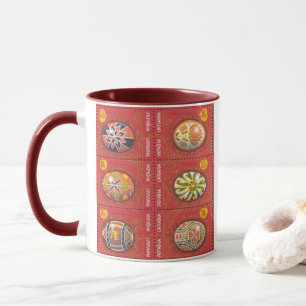 Pysanka Ukrainian Easter Egg3 Two Tone Mug