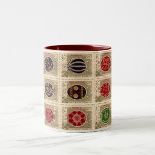Pysanka Ukrainian Easter Egg Two Tone Mug