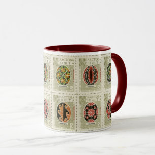 Pysanka Ukrainian Easter Eggs11 Two Tone Mug