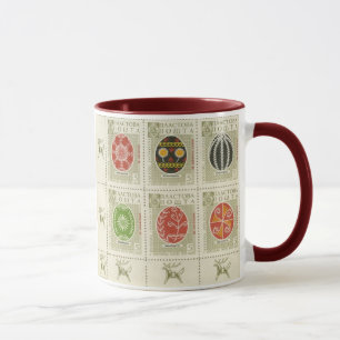 Pysanka Ukrainian Easter Eggs5 Two Tone Mug