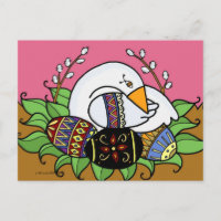 Pysanky and Goose Ukrainian Folk Art