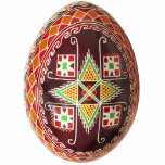 Pysanky (Ukranian Egg) Ornament Photo Sculpture Ornament<br><div class="desc">Pysanka (plural Pysanky) is a Ukrainian Easter egg, decorated using a wax-resist batik method. The beautiful traditional designs are full of symbolism and meaning. Pysanky are typically made to be given to family members and respected outsiders. To give a pysanka is to give a symbolic gift of life. See our...</div>