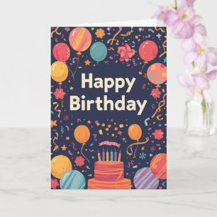 pyschedelic birthday card
