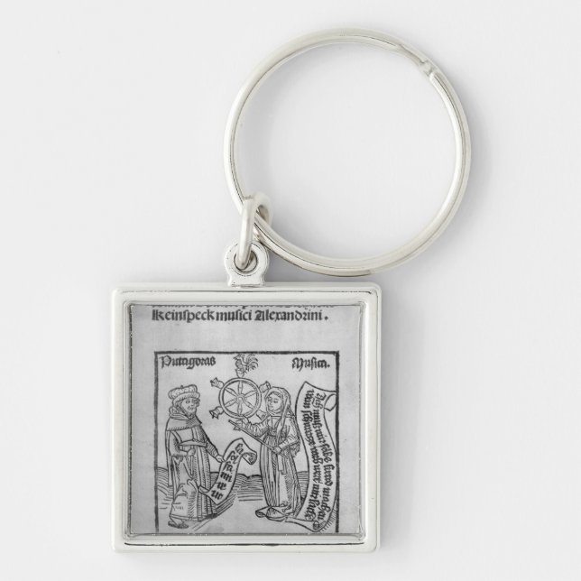 Pythagoras  and Music Keychain (Front)