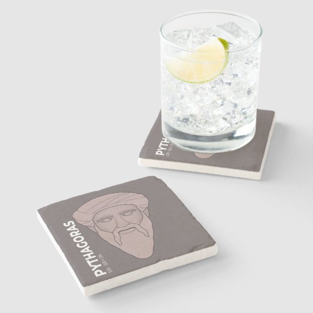 Pythagoras Stone Coaster (Side)