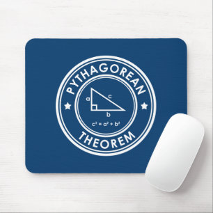 Pythagorean Theorem Blue Mouse Pad