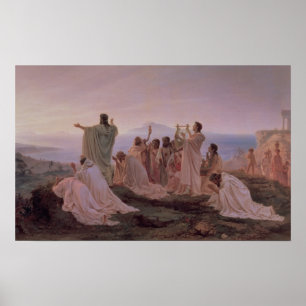 Pythagoreans' Hymn to the Rising Sun, 1869 Poster