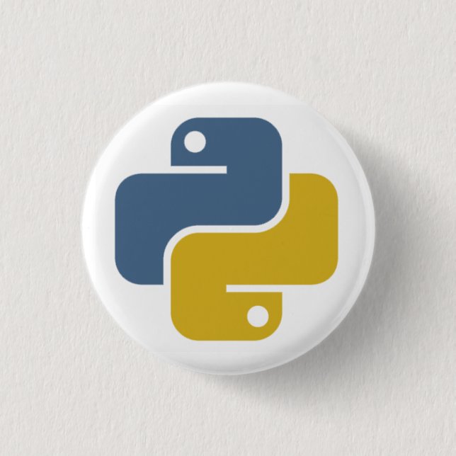 Python Badge 1 Inch Round Button (Front)