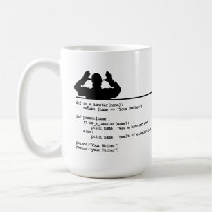 Python Code-Your mother was a hamster Coffee Mug