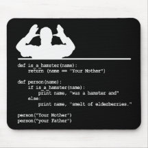 Python Code-Your mother was a hamster