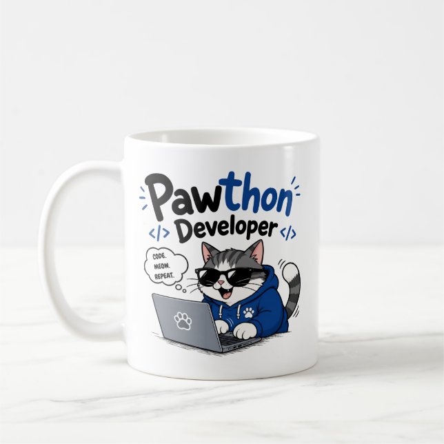 Python Developer Coffee Mug (Left)
