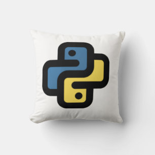 Python logo throw pillow