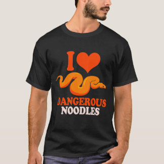 Python Love Dangerous Noodles Ball Python Snake T-Shirt