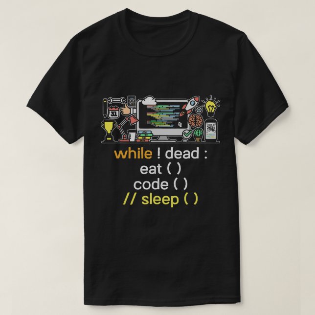 Python Lover Computer Science Python Programmer Ea T-Shirt (Design Front)