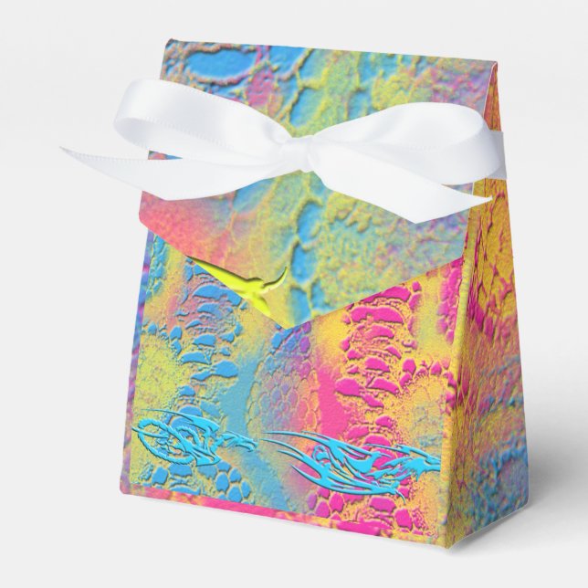 PYTHON - modern decorative fractal - Favor Box (Front Side)