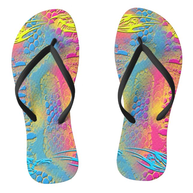 PYTHON - modern decorative fractal - Flip Flops (Footbed)