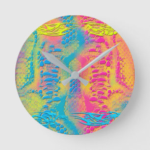 PYTHON - modern decorative fractal - Round Clock
