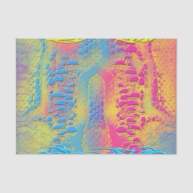 PYTHON - modern decorative fractal - Tissue Paper (Front)
