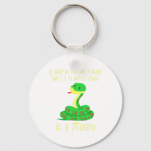 Python Pithon Pi Symbol Funny Math Teacher Pi Day Keychain