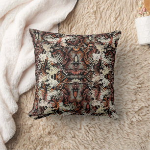 Python Print Skin Pattern Throw Pillow