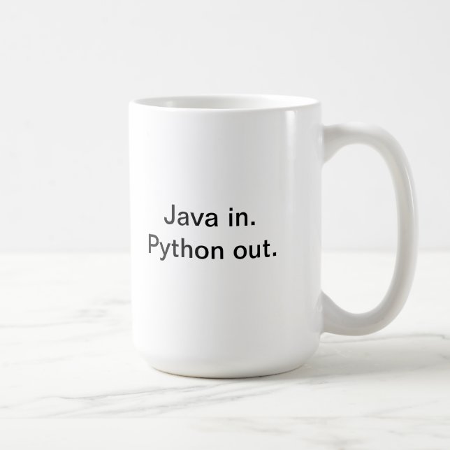 Python programmer coffe mug (Right)