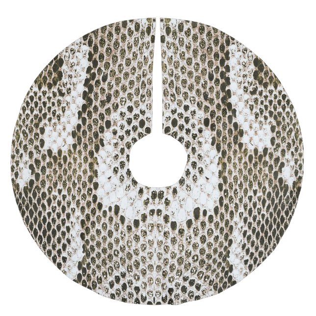 Python Skin: Animal Pattern Design Brushed Polyester Tree Skirt (Front)