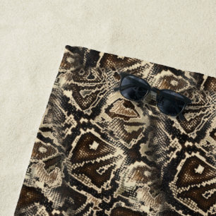 Python Skin Beach Towel