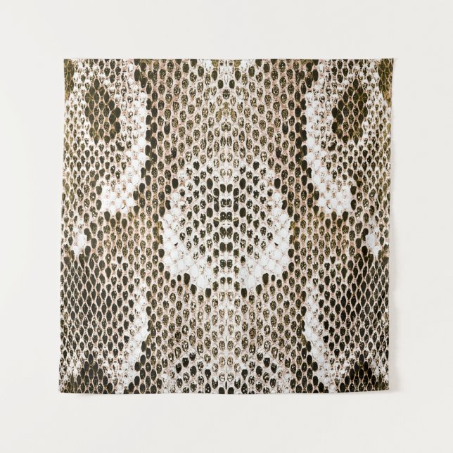 python skin, snake pattern, animal skin pattern de tapestry (Front)