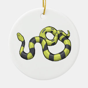 Python Snake Ceramic Ornament