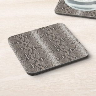 Python Snake Skin Animal Print Coaster