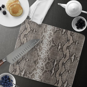 Python Snake Skin Animal Print Cutting Board
