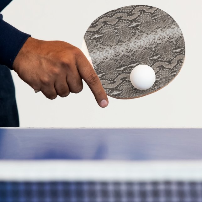 Python Snake Skin Animal Print Ping Pong Paddle (Insitu)