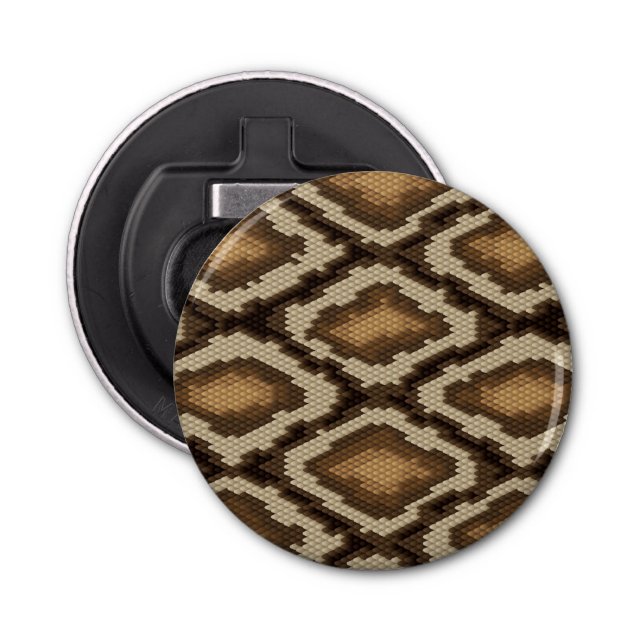 Python snake skin pattern 2 bottle opener (Front)