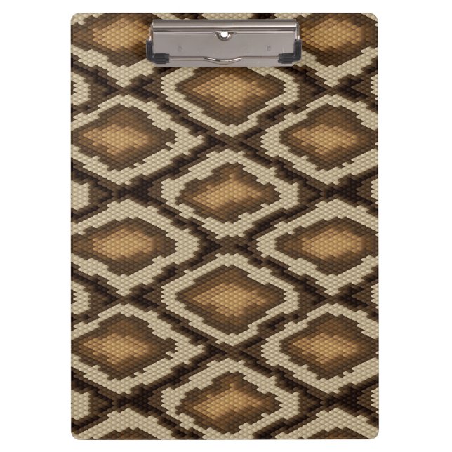 Python snake skin pattern 2 clipboard (Front)