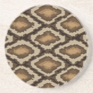 Python snake skin pattern 2 coaster