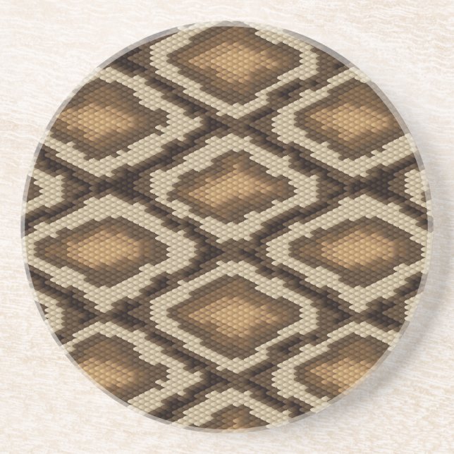 Python snake skin pattern 2 coaster (Front)