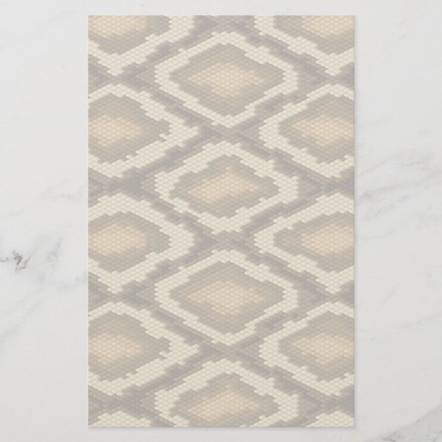 Python snake skin pattern 2 stationery (Front)