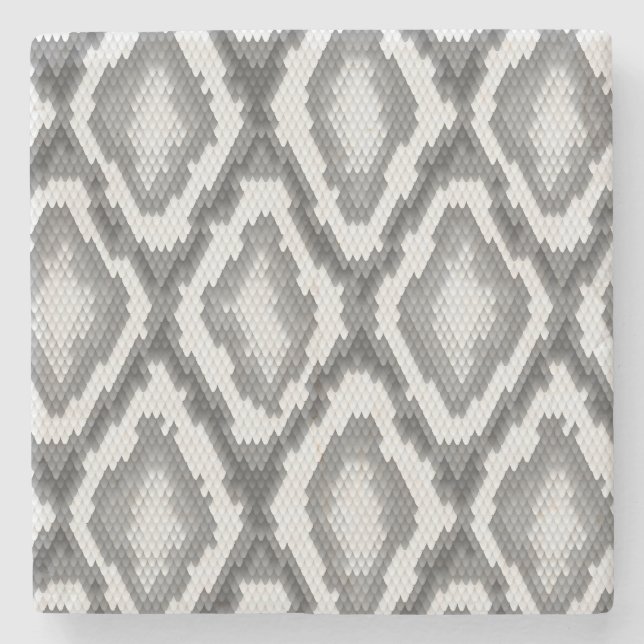 Python snake skin pattern stone coaster (Front)