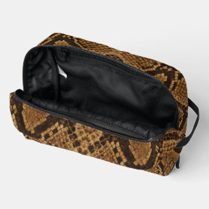 Python Snakeskin Print Dopp Kit