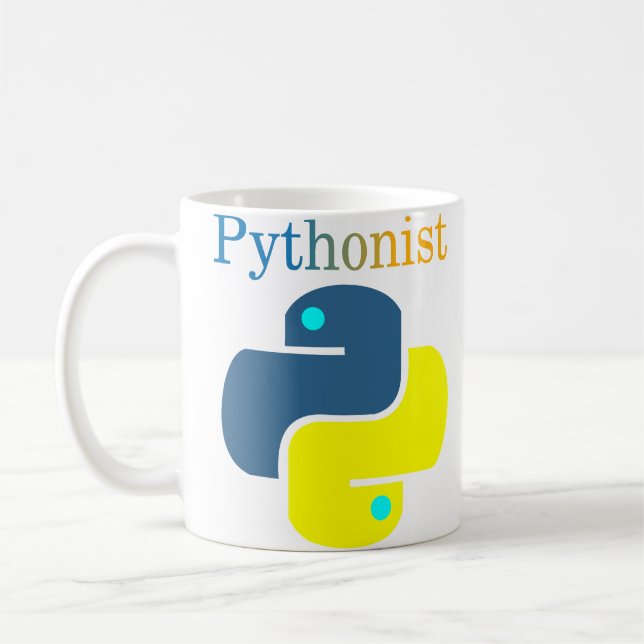 Pythonist  coffee mug (Left)