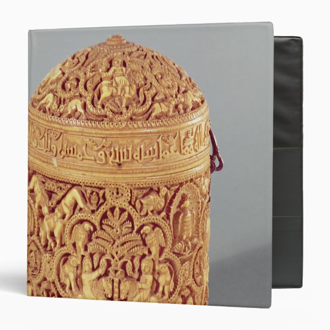 Pyx with relief depicting pleasures of binder (Front/Inside)