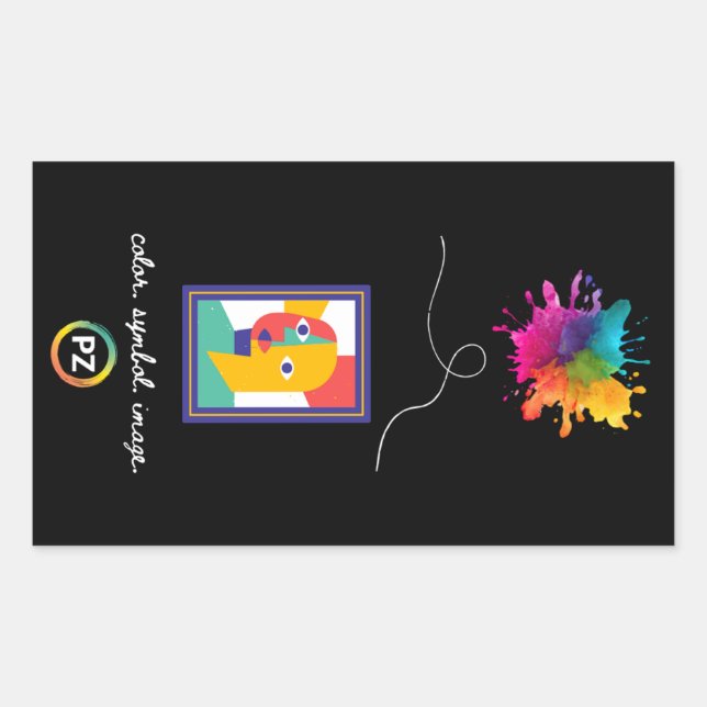 PZ Colour, Symbol, Image Sticker (Rectangle) (Front)